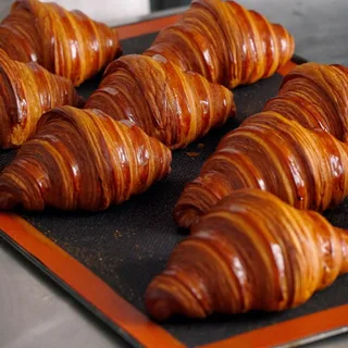 Croissants fresh from the oven