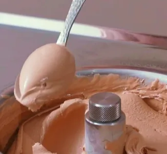 A chocolate ice cream