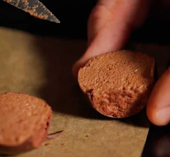 Chocolate mousse spheres